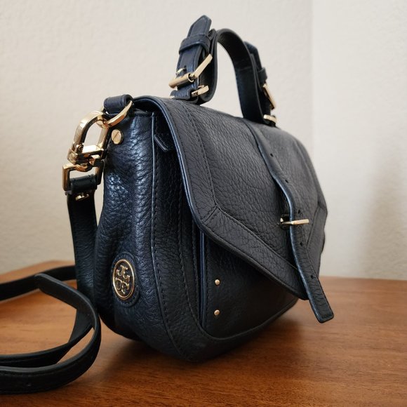 Tory Burch 797 Mini Satchel - Navy Blue - Picture 3 of 10